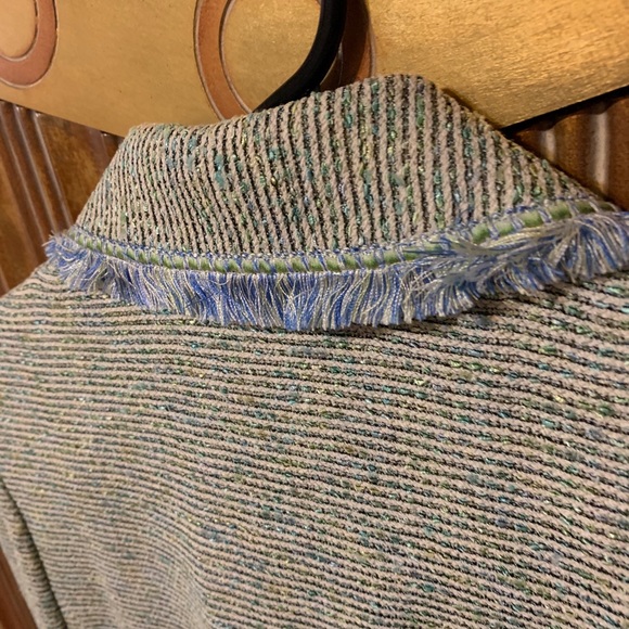 St John Collection Blue Jacket & Zip Front Size 6 - Picture 8 of 8